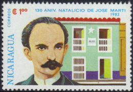 Nicaragua 130 Anniversary Jose Marti Sc 1200 MNH 1983 - Nicaragua
