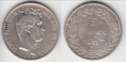 **** 5 FRANCS 1831 B ROUEN LOUIS PHILIPPE I AVEC LE "I" - TRANCHE EN RELIEF - ARGENT - SILVER **** EN ACHAT IMMEDIAT !!! - 5 Francs