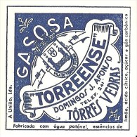 Torres Vedras - Rótulo Da Gasosa Torreense. Label. Etiquette. - Fruit En Groenten