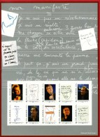 COLLECTOR** De 2009 "CLAUDE NOUGARO - Feuillet De 10 Timbres Autocollants France 20g" - Collectors