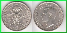 TOP QUALITY *** GRANDE-BRETAGNE - GREAT-BRITAIN - FLORIN 1944 (2 SHILLINGS) GEORGE VI - SILVER *** EN ACHAT IMMEDIAT !!! - J. 1 Florin / 2 Shillings