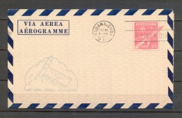 1957 CUBA, AEROGRAMA , PRIMER DIA,  COHETE ESPACIAL, ASTROFILATELIA - Covers & Documents