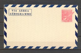 1957 CUBA, AEROGRAMA , SIN CIRCULAR,  COHETE ESPACIAL, ASTROFILATELIA - Storia Postale