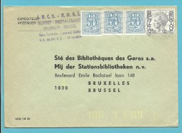 D51+D74 Op Brief Met Stempel BRUXELLES - Other & Unclassified