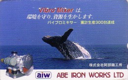 Télécarte Japon - ANIMAL - BALEINE - WHALE Japan Phonecard - WAL Telefonkarte - BALLENA - 292 - Dauphins