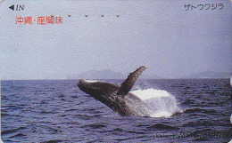 Télécarte Japon - ANIMAL - BALEINE - WHALE Japan Phonecard - WAL Telefonkarte - BALLENA - 299 - Delfines