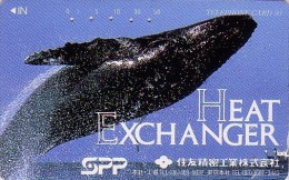 RARE Télécarte Japon - ANIMAL - BALEINE - WHALE Japan Phonecard - WAL Telefonkarte - BALLENA / Versicherung Assu - 309 - Dolfijnen