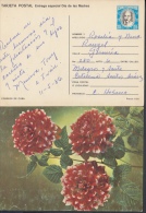 1986-EP-4 CUBA 1986. Ed.139a. MOTHER DAY SPECIAL DELIVERY. ENTERO POSTAL. POSTAL STATIONERY. FLOWERS. FLORES. USED. - Brieven En Documenten