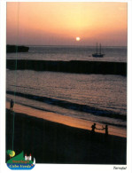 (609) Cabo Verde Sunset Onb Beach + Goanna Stamp At Back - Capo Verde