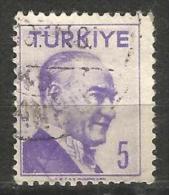 Turkey 1957 - Mi. 1495 O, Ataturk, Heads Of State | Politicians | Revolutionaries - Used Stamps