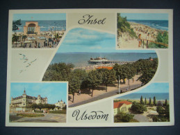 Germany: Insel USEDOM - Ahlbeck Seegrücke. Bansin. Koserow. Zinnowitz. Heringsdorf - Groß 21 X 14,5 Cm Unused, 1966 - Usedom