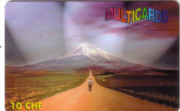 SUISSE PREPAID MULTICARDS KILIMANJARO VOLCAN 10 CHF UT - Bergen