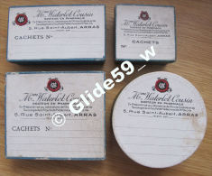 Lot N° 1 - 4 Boîtes NEUVES En Carton Pour Cachets - Mme Waterlot-Cousin - Docteur En Pharmacie - Arras (années 50 - 60) - Cajas/Cofres