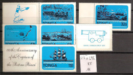 Tonga 492 à 496 ** Côte 11 € - Tonga (1970-...)