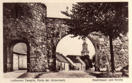 AK Templin Bei Potsdam/Uckermark  -Stadtmauer Und Kirche - Templin