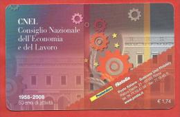 TESSERA FILATELICA ITALIA - 2008 - 50 Anni Di Attività Del Consiglio Nazionale Dell'economia E Del Lavoro - CNEL - Philatelic Cards