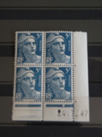 N° 719A Coin Daté N°47 Y&T- Marianne Gandon - 24.7.1947 - Coté 1,60 € - Neuf Sans Charnière - 1940-1949