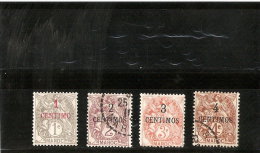 MAROC  N° 20/23  NEUF * ET  OBLITERE   DE 1907/10 - Unused Stamps