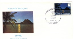 Polynésie - Cachet  Premier Jour Tp 1F Bora-Bora - R 1532 - FDC