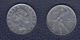 Italie 1975 Pièce De Monnaie Coin 50 Lires - 50 Lire