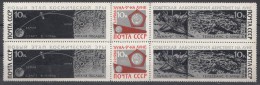 Russia USSR 1966 Mi#3296-3298 Two Strips, Mint Never Hinged - Ungebraucht