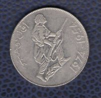 Algérie 1974 Pièce De Monnaie Coin 5 Dinars Commémoration Révolution 20 Ans - Algerije