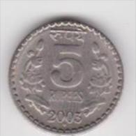 INDIA   5 RUPEES  ANNO 2003 - India