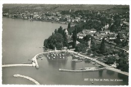 Cpsm: SUISSE LA TOUR DE PEILZ Vue D'Avion (Vue Aérienne)  N° 837 - La Tour-de-Peilz