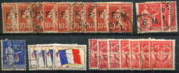 FRANCE - TIMBRE DE FRANCHISE  - DIVERS OBLITÉRES - B/TB - Military Postage Stamps