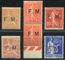 FRANCE - TIMBRE DE FRANCHISE  - DIVERS NEUFS * - B/TB - Military Postage Stamps