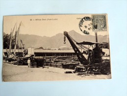 Carte Postale Ancienne : MAURITIUS , PORT-LOUIS : Albion Dock, Stamp - Maurice