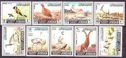 JORDAN  -  BIRDS - ANIMALS  - ANTILOPE - Ostrich - 1968  -  MNH ** - Ostriches