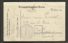 Guerre 14/18 Correspondance 33 Kriegsgefangenenlager 2 Münfter I W  Lyon 16.11.(2 Scans ) - Guerre Mondiale (Première)