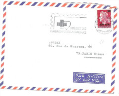 LPU7 -REUNION LETTRE ST DENIS / PARIS - Storia Postale