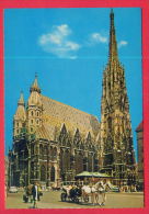 162241 / WIEN ( VIENNA ) - ST.  STEPHEN CATHEDRAL , STEPHANSDOM , HORSE  CAR - Austria Osterreich Autriche - Kirchen