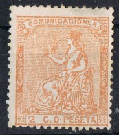 Sello 2 Cts Alegoria Republica 1873, Num 131 * - Unused Stamps
