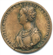 HIPPOLITA GONZAGA MANTOVA 1552 MEDAGLIA JACOPO NIZZOLA DA TRENTO - Monarchia/ Nobiltà