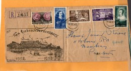 Van Ebeeck South Africa 1952 Registered Cover Mailed - Storia Postale