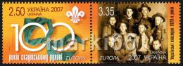Ukraine - 2007 - Europa CEPT - 100 Years Of Scout Movement - Mint Stamp Set - Ukraine