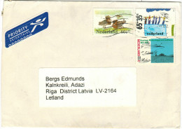 OLANDA - PAESI BASSI - NEDERLAND - PAYS BAS - 2012 - 3 Stamps - Viaggiata Da Montfoort Per Adazi, Riga, Latvia - Brieven En Documenten