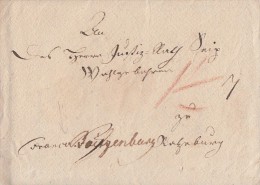 Brief Gelaufen Von Halle Nach Ratzeburg Am 4.1.1802 Mit Sauberem Inhalt - Prefilatelia