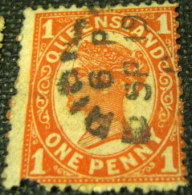 Queensland 1897 Queen Victoria 1d - Used - Used Stamps