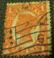 Queensland 1897 Queen Victoria 1d - Used - Used Stamps