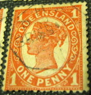 Queensland 1897 Queen Victoria 1d - Used - Usados