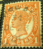 Queensland 1897 Queen Victoria 1d - Used - Used Stamps