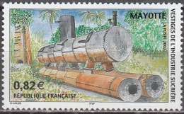 Mayotte 2002 Yvert 133 Neuf ** Cote (2015) 3.30 Euro Vestiges De L'industrie Sucrière - Unused Stamps
