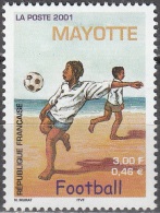 Mayotte 2001 Michel 99 Neuf ** Cote (2002) 2.00 € Football - Unused Stamps