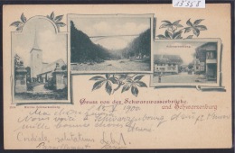 Gruss Von Der Schwarzwasserbrücke Und Schwarzenburg ; 1900 (13´358) - Schwarzenburg