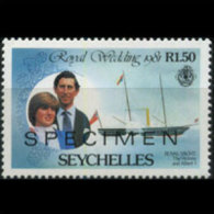 SEYCHELLES 1981 - Scott# 469 R.Wed.Specimen 1.5r MNH (XW569) - Seychellen (1976-...)