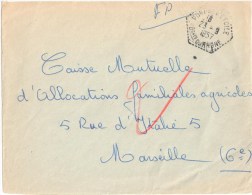 3114 PONT DE L ETOILE Bouches Du Rhône 13 Lettre Franchise Postale FP Agricoles Agence Postale Hexagone Tiret Lautier F7 - Briefe U. Dokumente